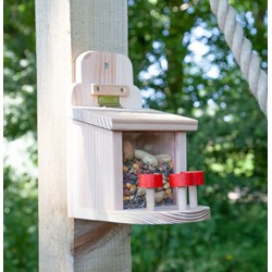 Fluffy Tail Café Squirrel Feeder - With Free 1kg Squirrel Food