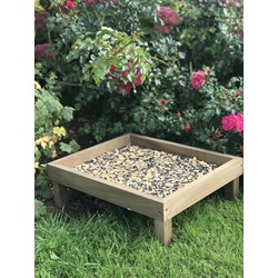 Simple Wooden Ground Feeder Tray 