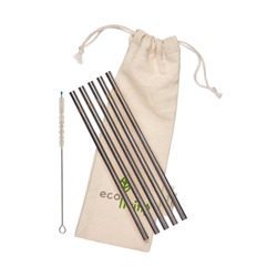 5 Straight Stainless Steel Drinking Straws