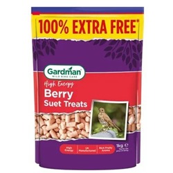 Gardman Berry Suet Treats 500g + 100% Extra Free