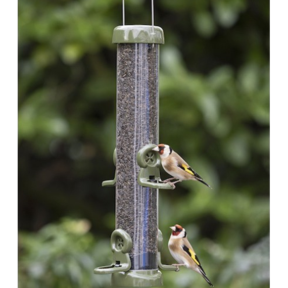 Clearance Ring-Pull Click™ Metal Niger Seed Feeder 4 Port