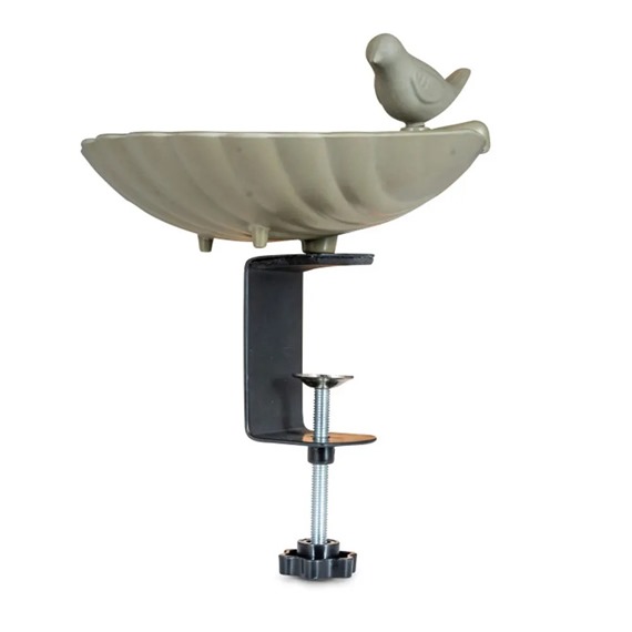 Balcony Bird Bath Balus - Olive Green