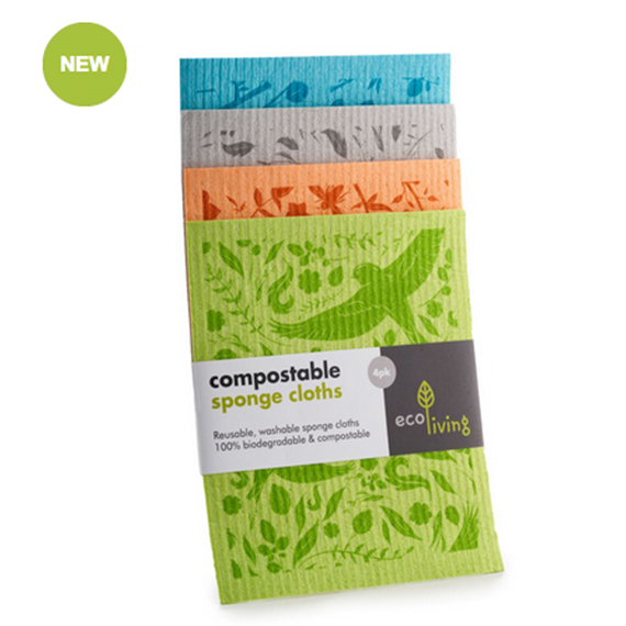 Botanic Garden Compostable Sponge Cleaning Cloths