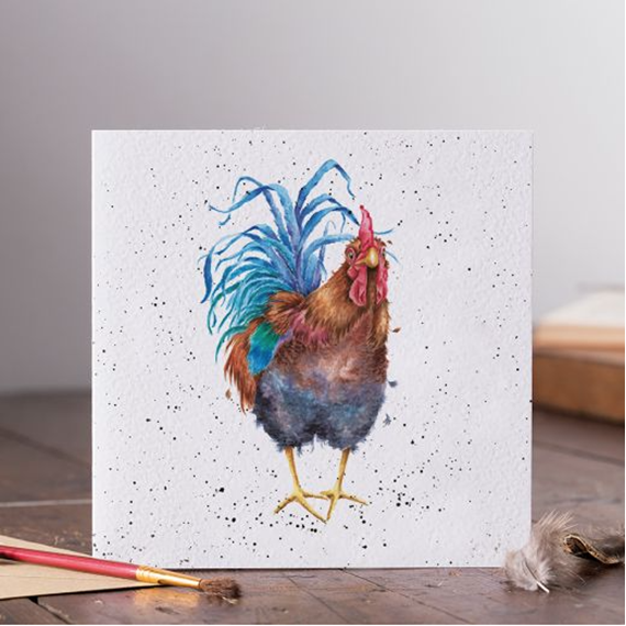 Wrendale Designs Calze Curious Hen, Calzini Donna Con Illustrazione Gallina, Morbidi E Regalo Perfetto, Taglia 36-40