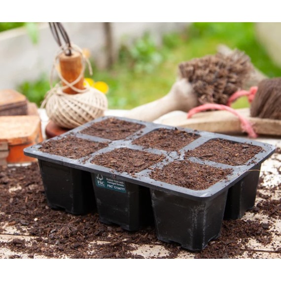 6 Cell XL Natural Rubber Seed Tray