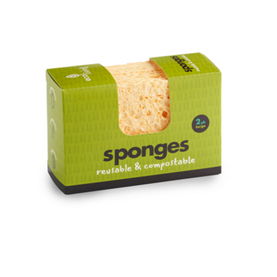 Compostable British Sponges - Packs of 2 sponges