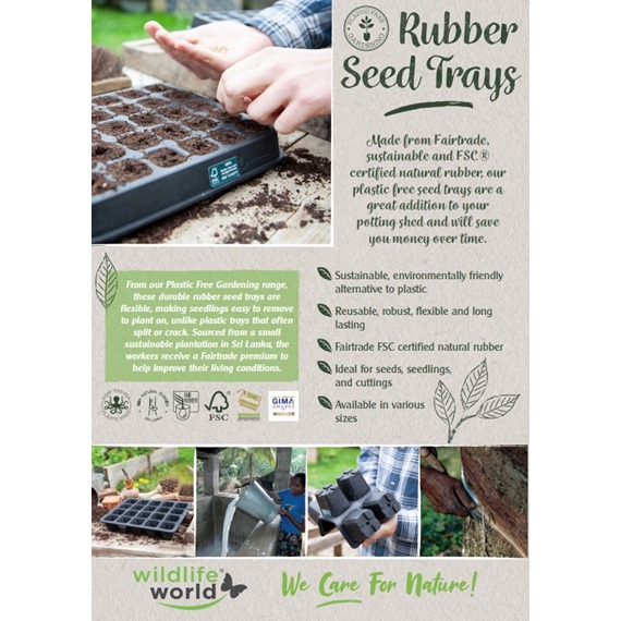 Natural Rubber Seed Tray 6 Cell XL