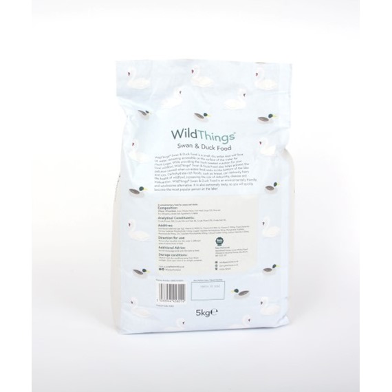 WildThings Swan Food - Back of Bag