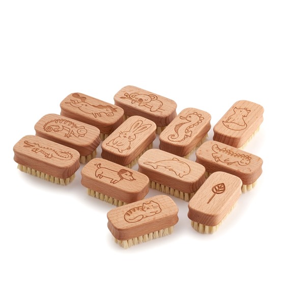 Kids Natural Vegan Nail Brushes 