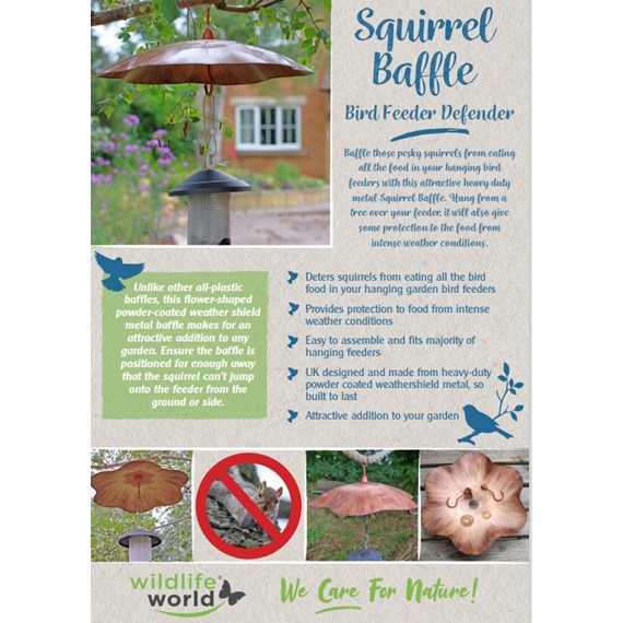 Squirrel Baffle - Bird Feeder Defender