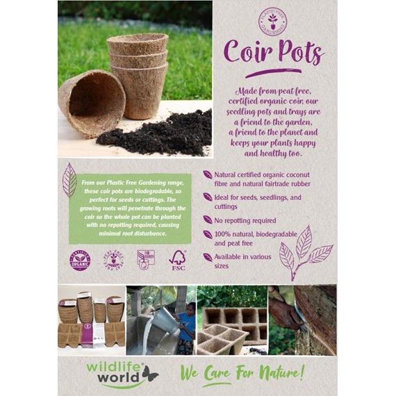 Rubberised Coir Seedling Pots