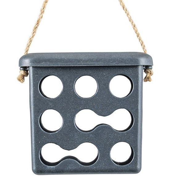 Rome Fat Square Feeder - Anthracite