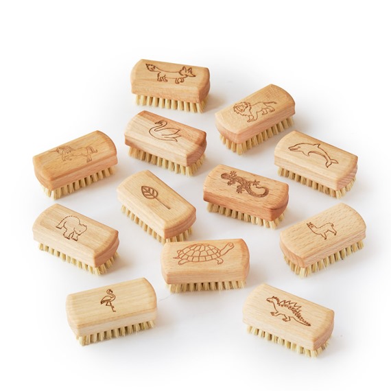 Kids Natural Vegan Nail Brushes 