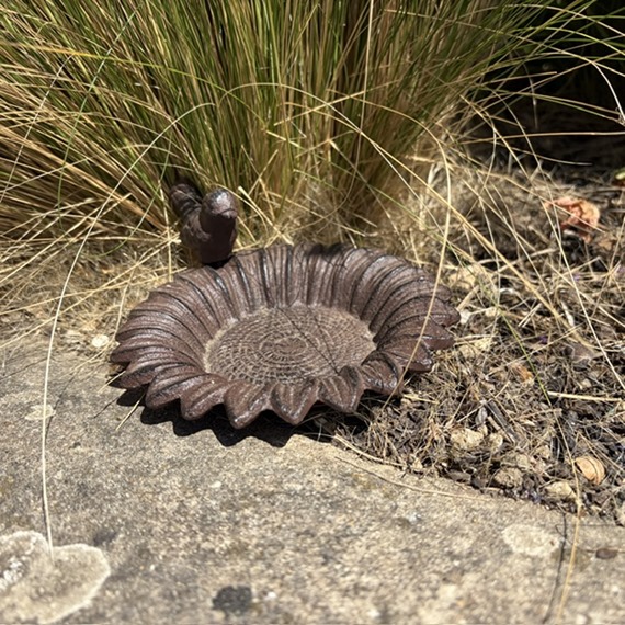 Clearance Old Iron Sunflower Feeder
