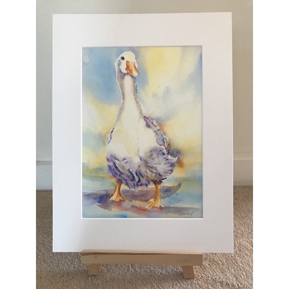 Out for a Gander - Watercolour Print 