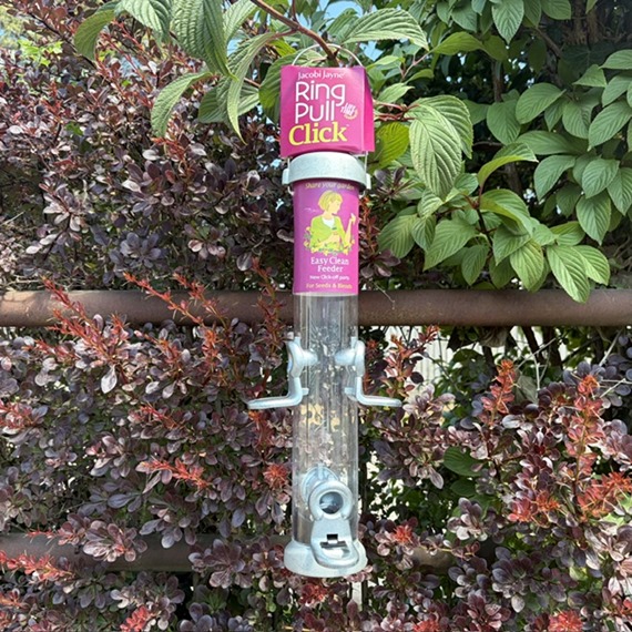 Ring-Pull Click™ Zinc Metal Seed Feeders Clearance 