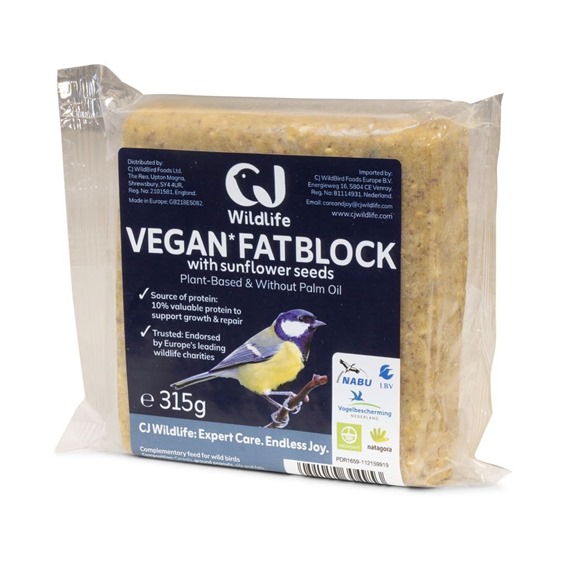 Vegan Suet Block with Sunflower Hearts 315g