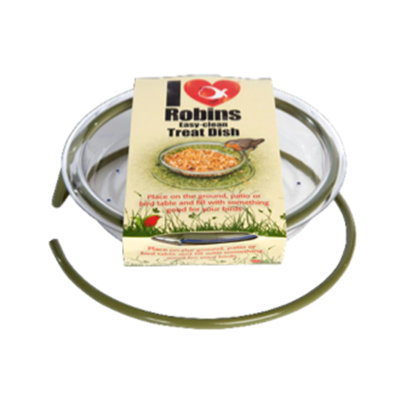 I Love Robins Treat Dish + 500g Free Deluxe Robin Crumble