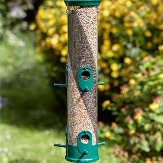 three seed bird feeder