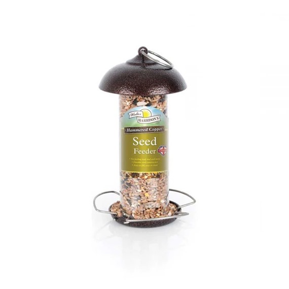 Hammered Copper Seed Feeder