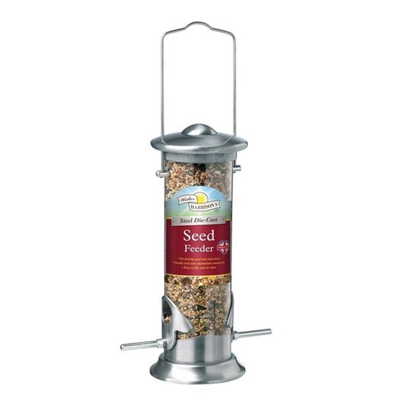 Harrison’s Cast Bird Seed Feeder Steel Die Cast Seed Feeder