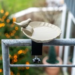 Balcony Bird Bath Balus - Olive Green