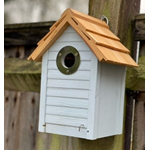 Beach Hut Nest Box - Blue