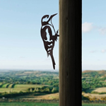 Metal Bird - Great Spotted Woodpecker 