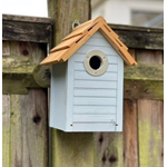 Beach Hut Nest Box - Blue