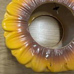 Clearance Sunflower Ceramic Hanging Bird Feeder