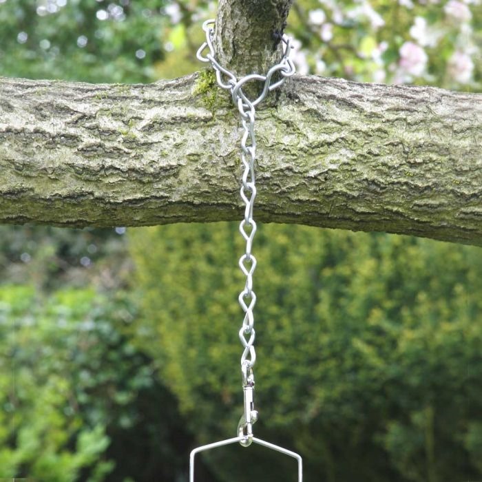 10 Pack 9.5 Inch Silver Hanging Chain for Hanging Bird Feeders Signs and Ornaments Billboards Baskets Birdbaths Lanterns Bird Houses Wind Chimes Planters 