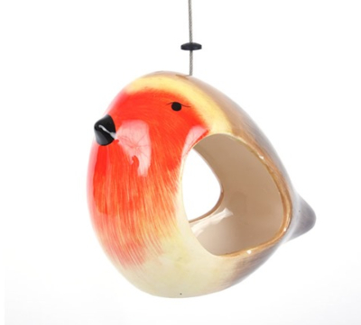 Ceramic robin feeder