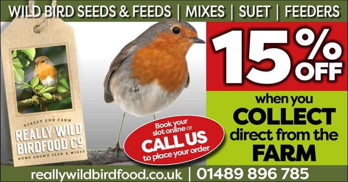 Get a discount by collecting your bird food from our farm!