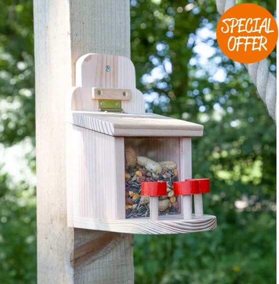 Fluffy Tail Café Squirrel Feeder