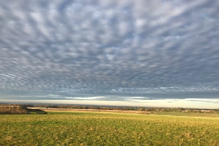 rain over farm