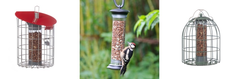 Peanut bird feeders