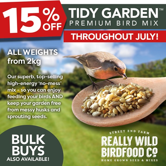15% off Tidy Garden Mix throughout July