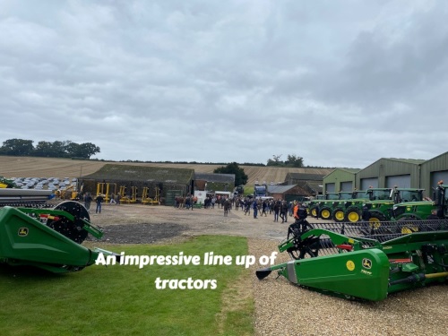 An impressive lineup of tractors