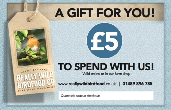 Really Wild Bird Food gift voucher
