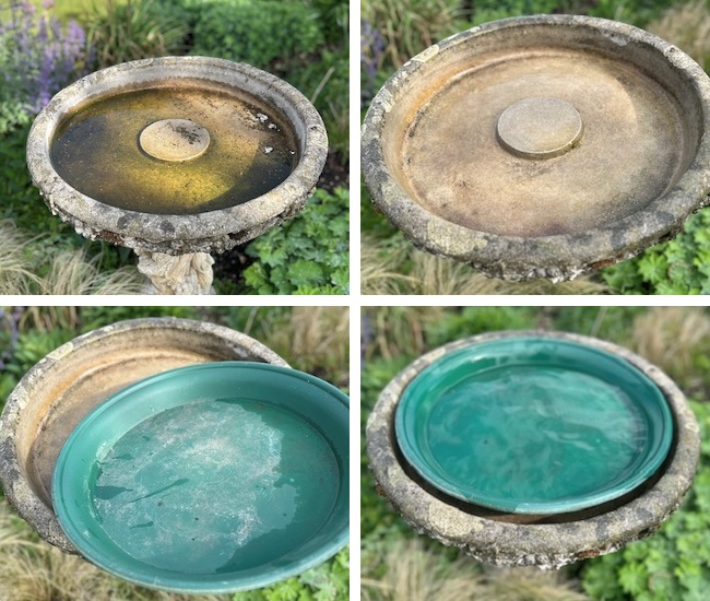 Idea for a hard-to-clean bird bath