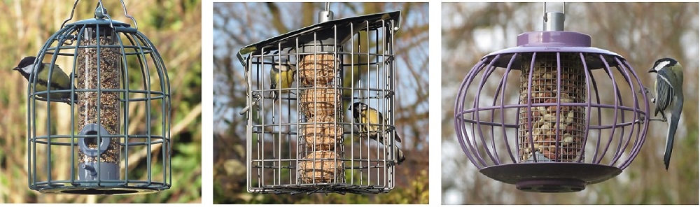 nuttery products, caged feeders
