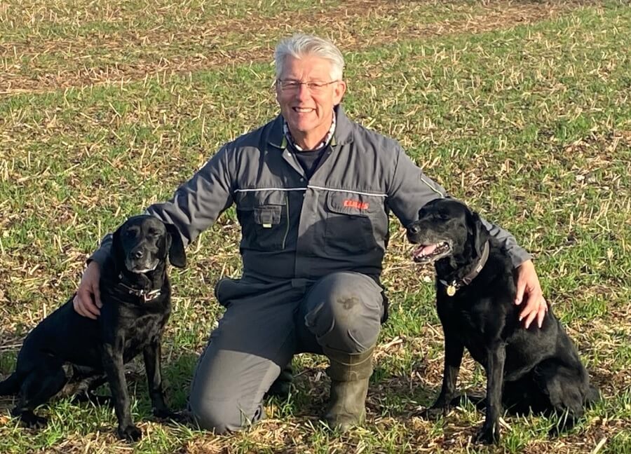 Richard with the dogs
